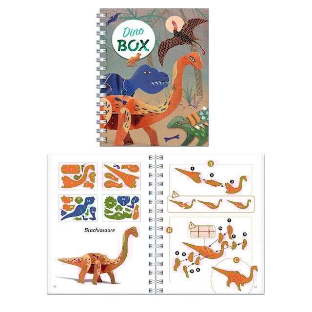 Tuotekuva 1 - Suuri luova askartelusarja Djeco Dinosaurusten maailma