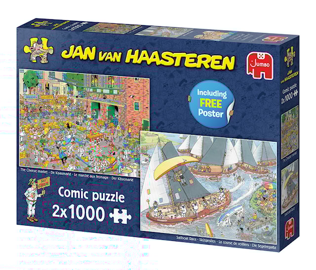Produktbilde 5 for Jan Van Haasteren Puslespill Dutch Traditions 2x1000 brikker, Jumbo
