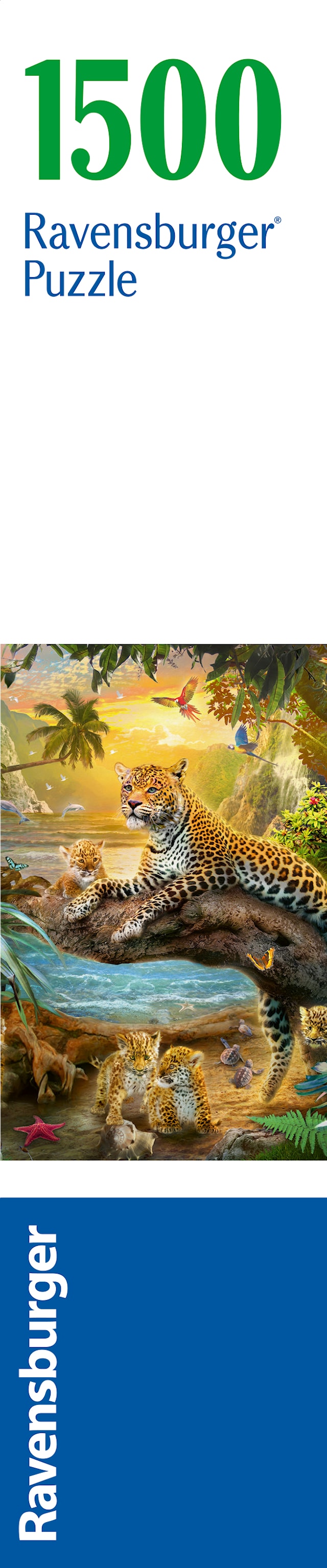 Produktbild 6 för Pussel Leopard Family In The Jungle 1500 bitar, Ravensburger
