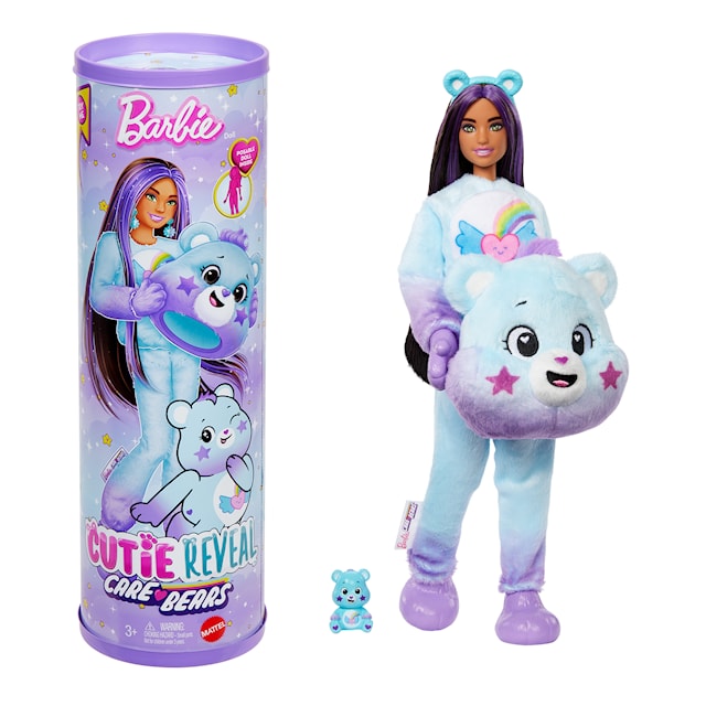 Tuotekuva 1 - Barbie Fashion Doll Cutie Reveal Cuddle Bear turkoosi/violetti