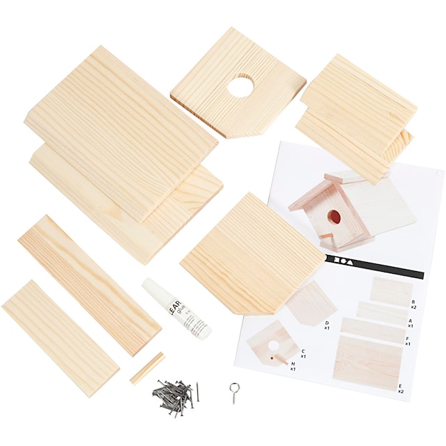 Tuotekuva 4 - Linnunpönttö, Kork. 13 cm, S: 14,5 cm, Lev: 16 cm, 1 kpl