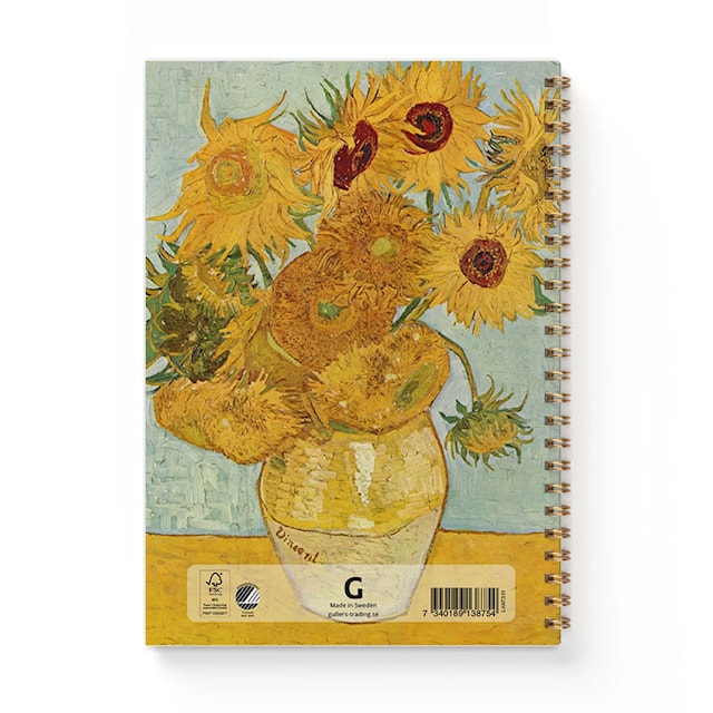 Produktbild 3 för Anteckningsbok A5 Sorlrosor van Gogh