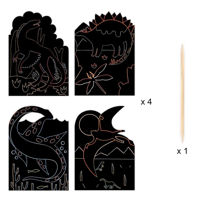 Tuotekuva 3 - Suuri luova askartelusarja Djeco Dinosaurusten maailma