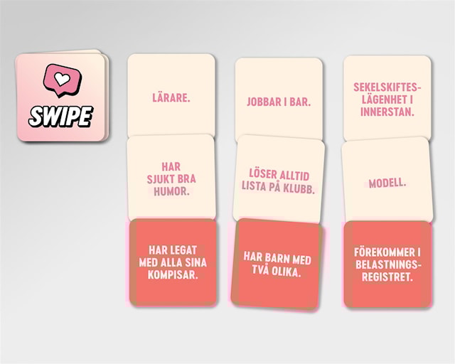 Produktbild 3 för SWIPE - Spelet om drömdejter och dealbreakers (SE)