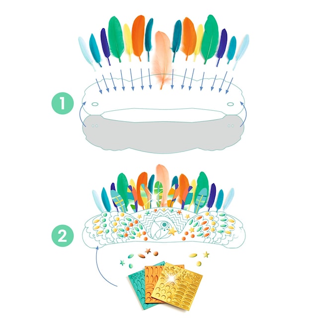 Tuotekuva 4 - Tee-se-itse-setti juhlava päähine Djeco