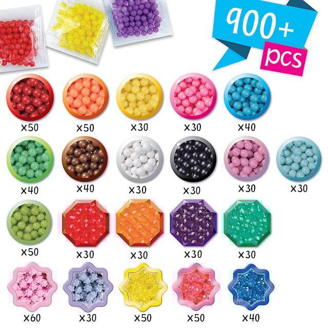 Tuotekuva 5 - Aloituspakkaus laukussa 900 helmeä Aquabeads