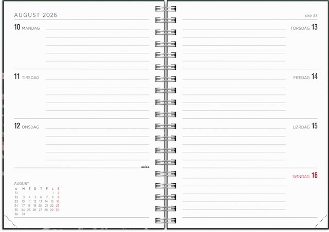 Produktbilde 2 for Ukekalender Multi 2026 A6 Blomster GRIEG