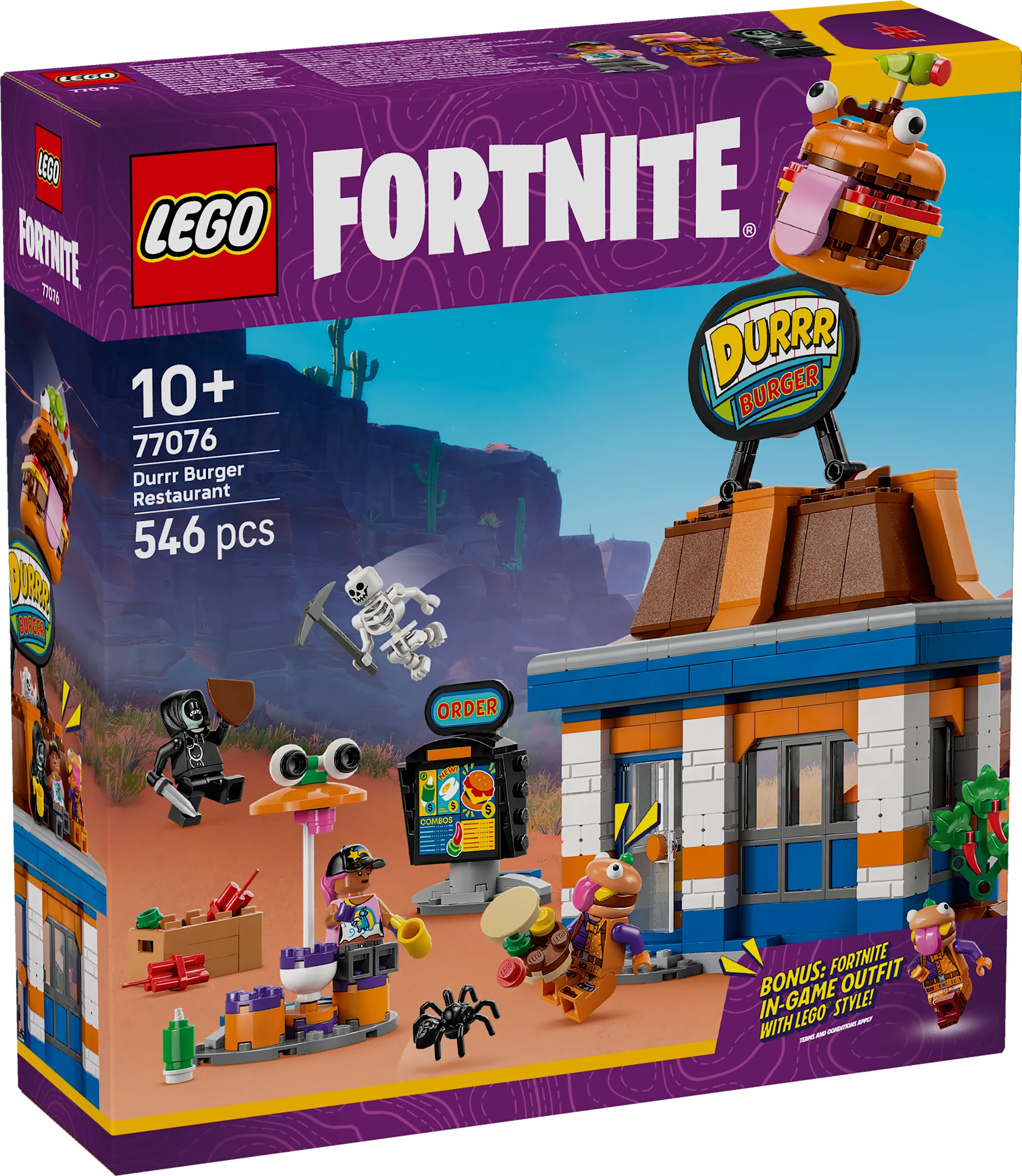 Produktbild för Durrr Burgers restaurang LEGO® Fortnite (77076)
