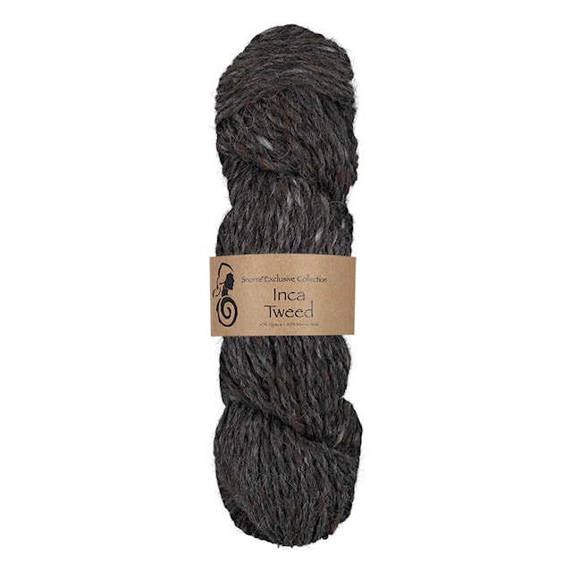 Inca Tweed  Alpaca, ull 50 gr Koks 117, Viking Snorre