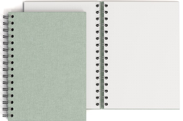 Produktbild 1 för Anteckningsbok A5 Dotted Soft Teal 90 Blad Bigso Box of Sweden