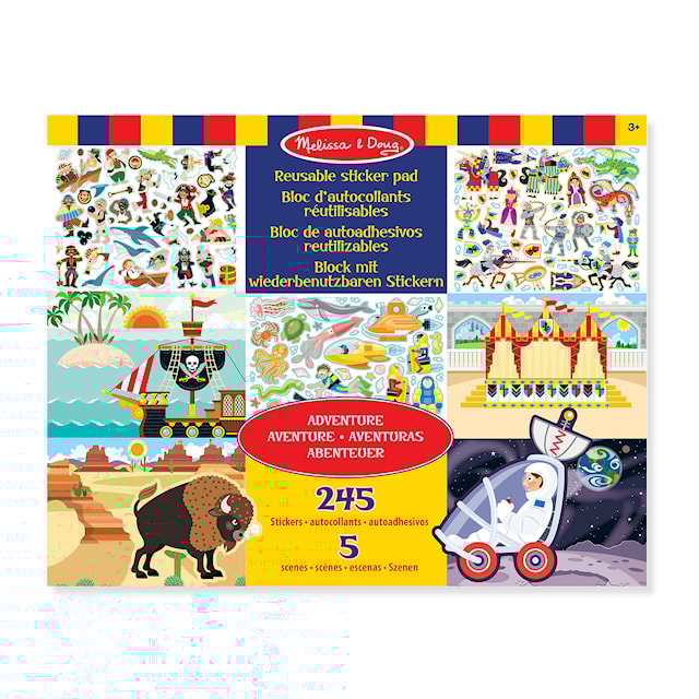 Produktbilde 1 for Reusable Sticker Pad Adventure Melissa & Doug