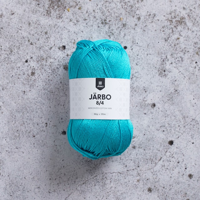 8/4 Puuvillalanka 50 g Turkoosi (32029) Järbo