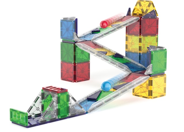 Produktbilde 2 for Magna-Tiles Rail Racer Magnetiska Byggklossar 90 Bitar
