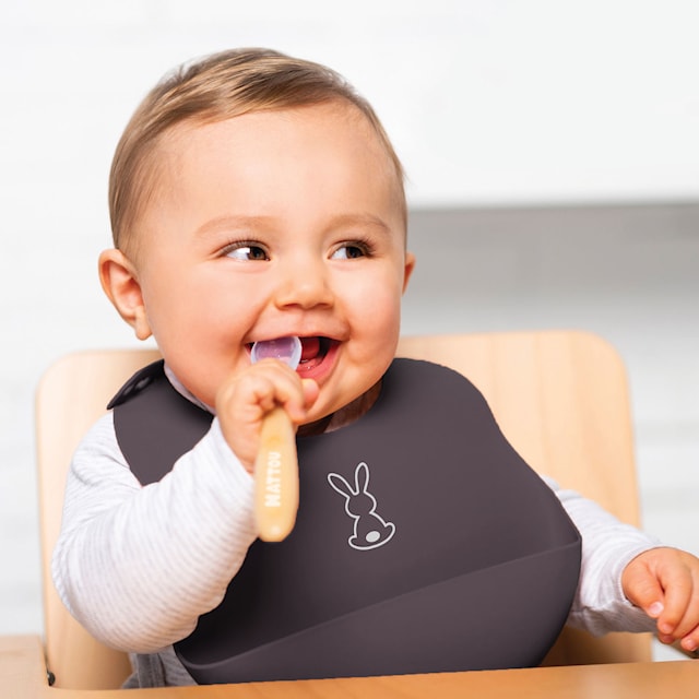 Tuotekuva 2 - Nattou Soft Silicone Haklapp, Marin