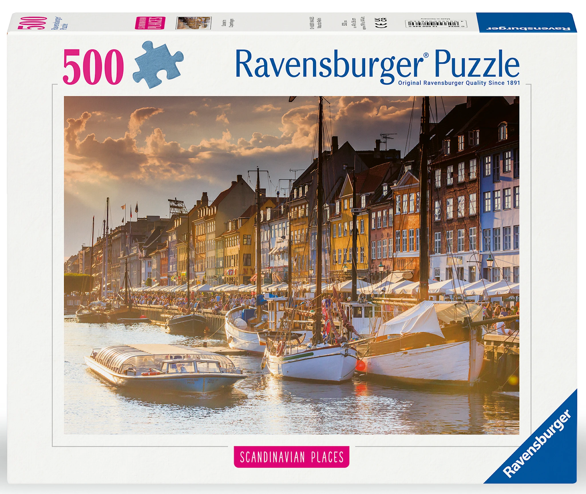 Tuotekuva ille Palapelit Sunset In Copenhagen 500 palaa, Ravensburger