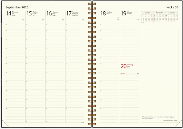 Produktbild 4 för Kalender 2026 A5 Lantdrömmar Burde