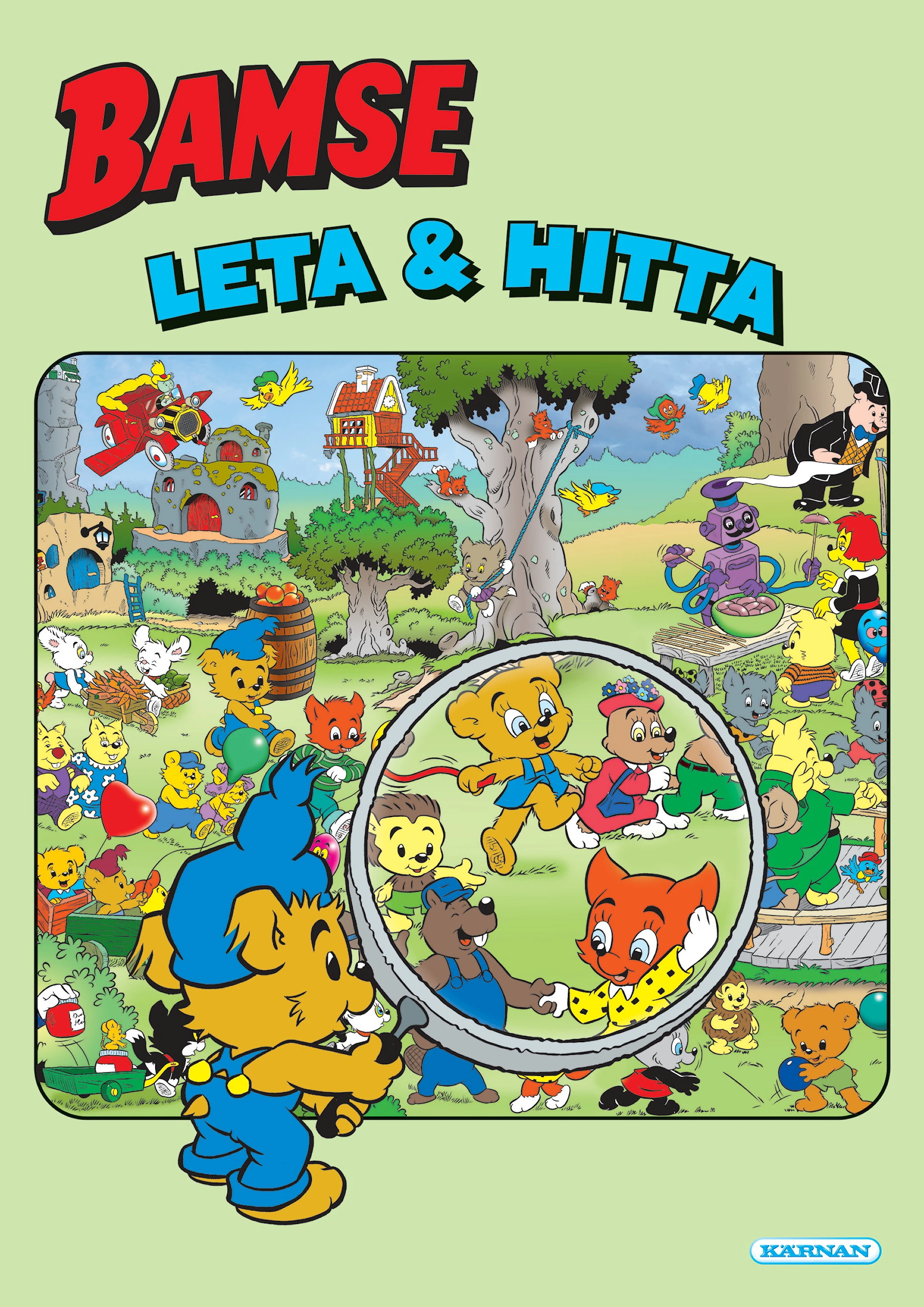 Produktbild för Pysselbok Bamse "Leta och hitta" Kärnan