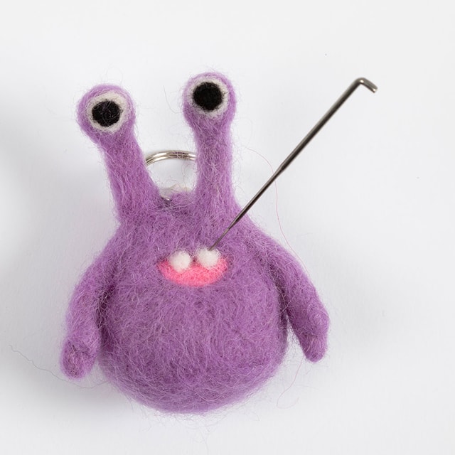 Produktbilde 6 for Mini DIY Kit Nålefilting, Monster, ass. farger, 1 pk.
