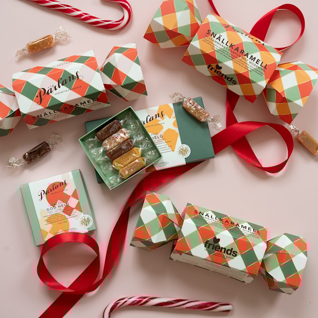 Produktbild 2 för Snällkaramell,  10 kolabitar 100 g Pärlans Konfektyr