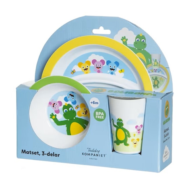 Tuotekuva 1 - Bolibompa Matset 3-delar Teddykompaniet