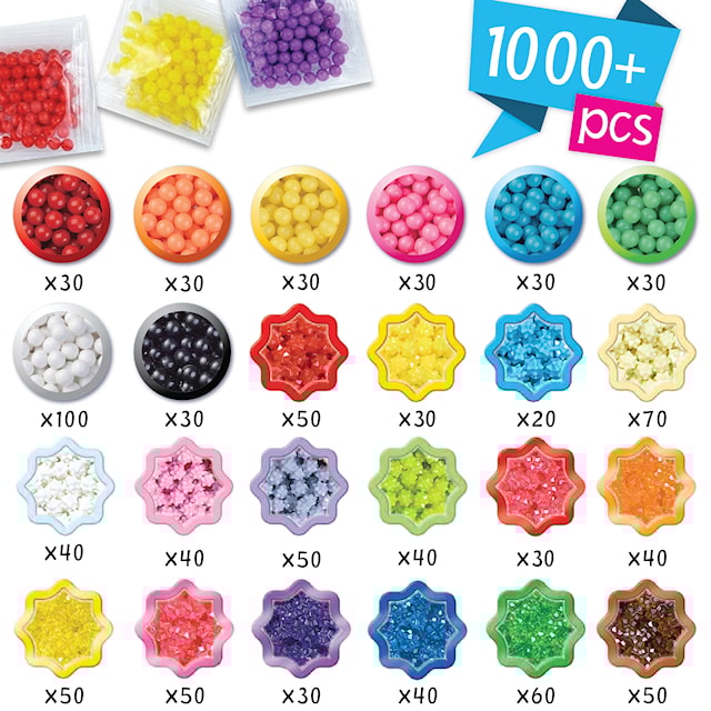 Produktbild 6 för Aquabeads Startset Stjärnpärlor 1000 st