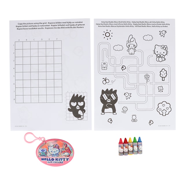 Produktbilde 4 for Aktivitetsblad A4 med Konvolutt Hello Kitty