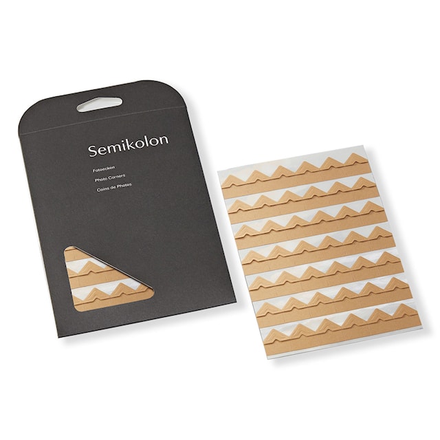 Produktbilde 1 for Fotohjørner Brune 252-pakning Semikolon