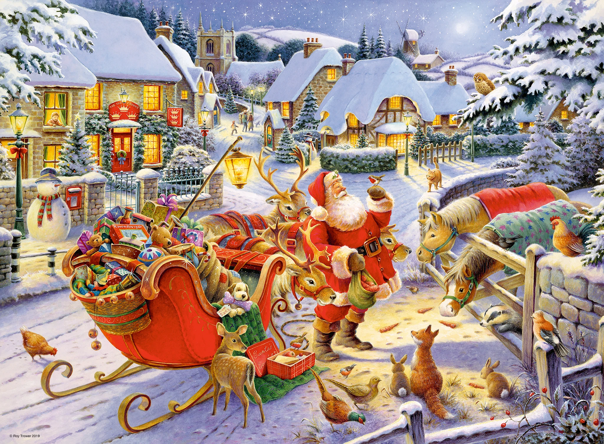 Produktbild för Pussel Christmas Collection No1 2x500 bitar, Ravensburger