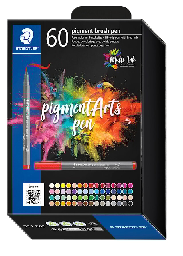 Tuotekuva 1 - Sivellinkynä Pigmentti 60-pack Staedtler