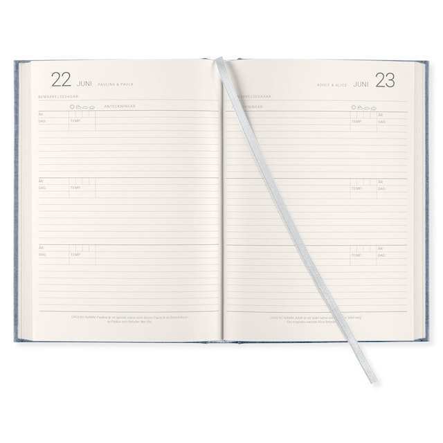 Produktbild 2 för 3-Års Dagbok A5 Denim Paperstyle