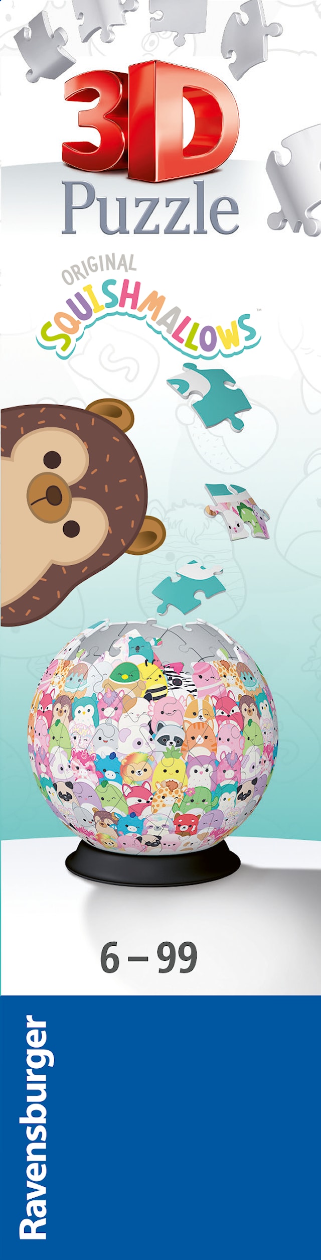 Produktbilde 5 for Puslespill Squishmallows 3D Ball 72 brikker, Ravensburger