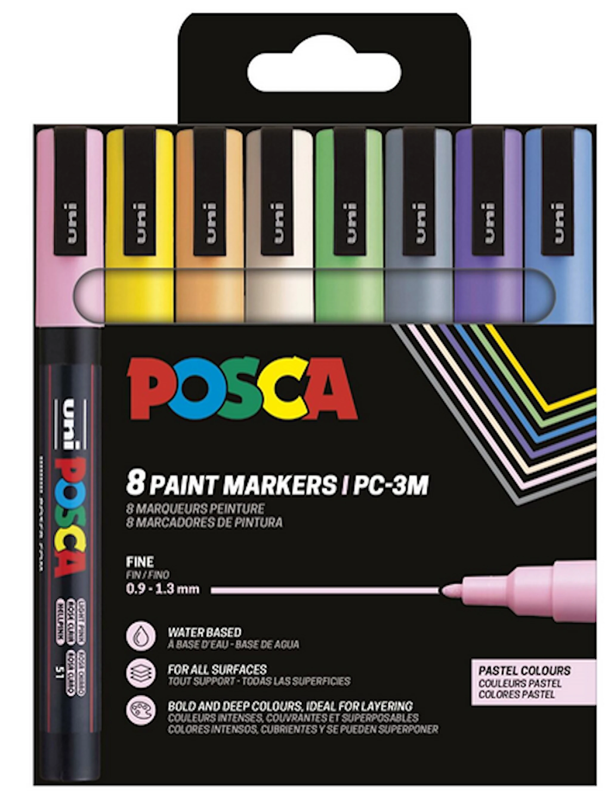 Produktbild för Posca Marker Set 8-p pastellfärger
