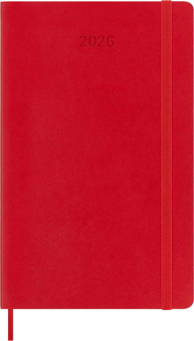 Tuotekuva 2 - Kalenteri 2026 Classic Soft 12M Week Note Large Punainen Moleskine