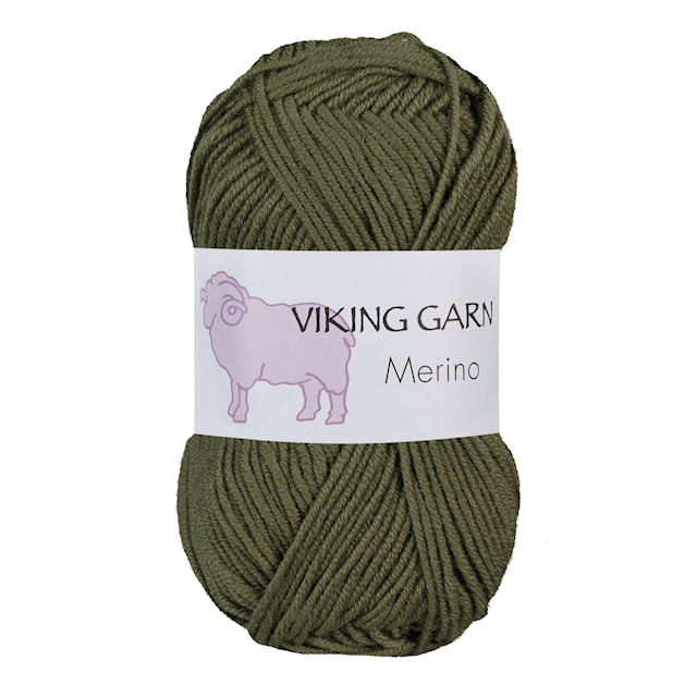 Viking Merino Garn 50 g Grön 835 Viking Garn