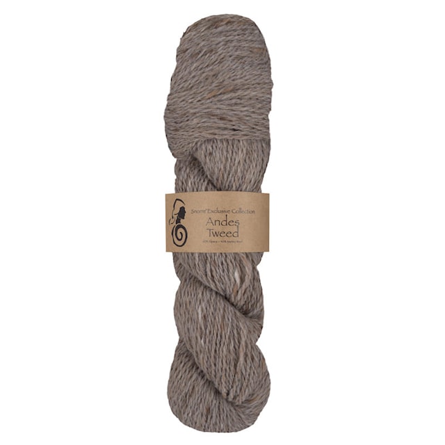 Andes Tweed  Alpacka, ull 50 gr Beige 207, Viking Snorre