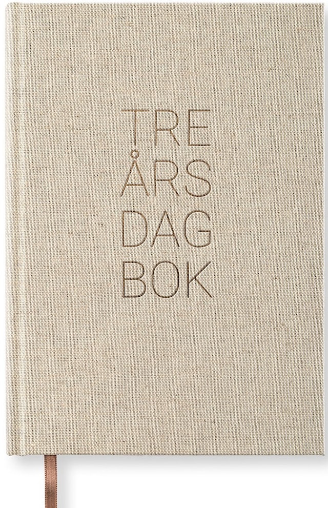 Produktbild 1 för 3-Års Dagbok A5 Rough Linen Paperstyle