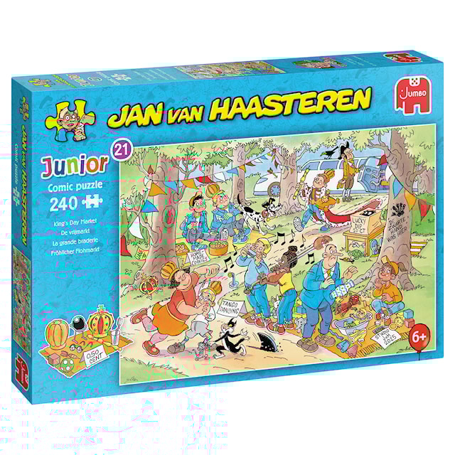 Produktbilde 1 for Jan Van Haasteren Junior King´s Day Market Puslespill 240 brikker