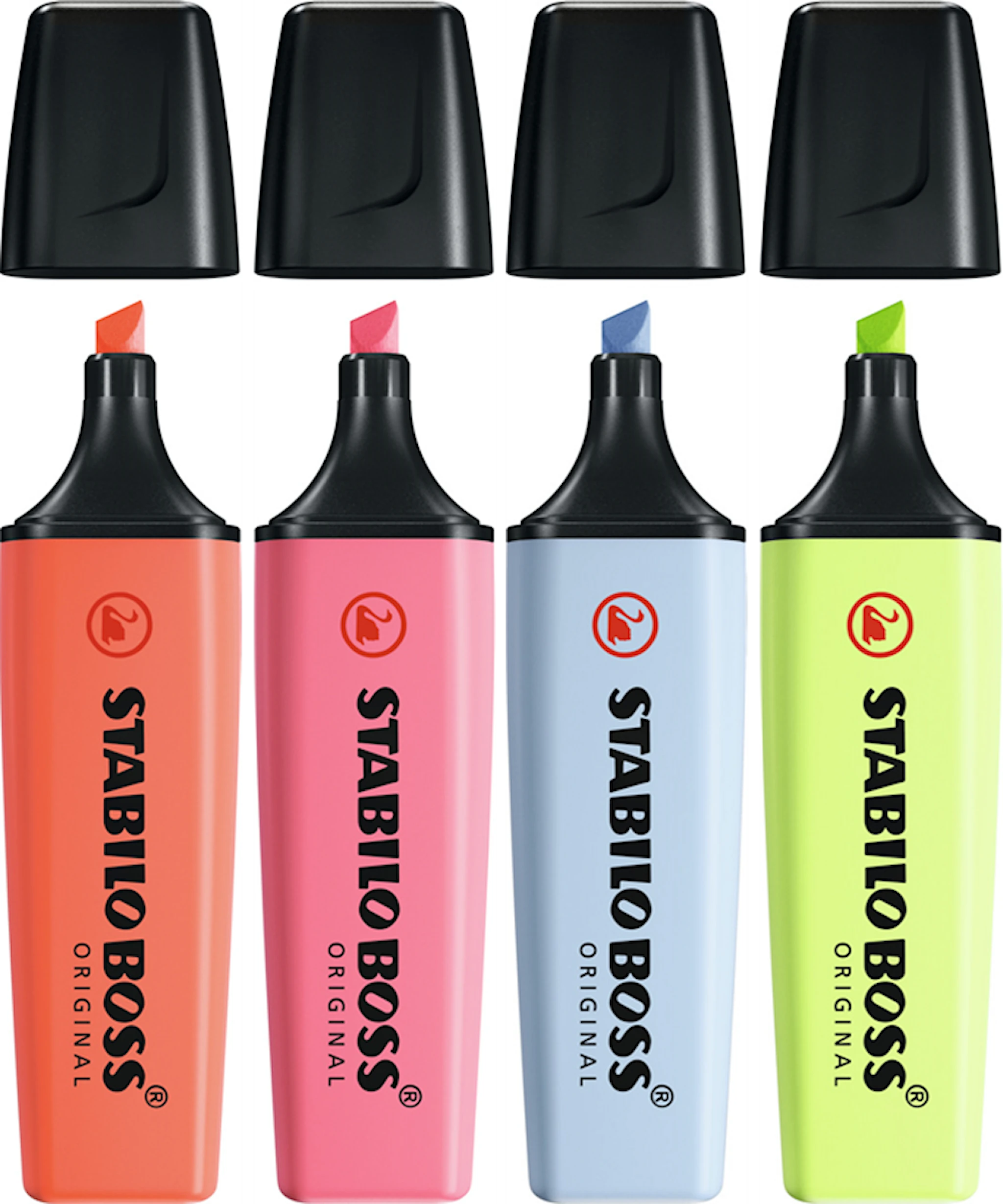 Produktbilde for Overstrykningspenner Pastell 4-pakke Stabilo Boss.