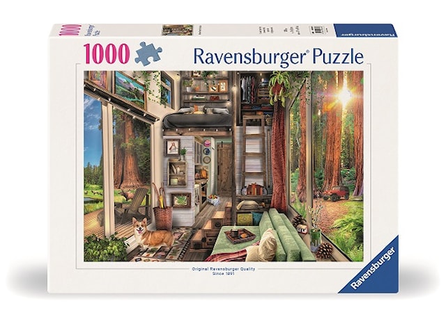 Produktbild 1 för Pussel Redwood Forest Tiny House 1000 bitar, Ravensburger