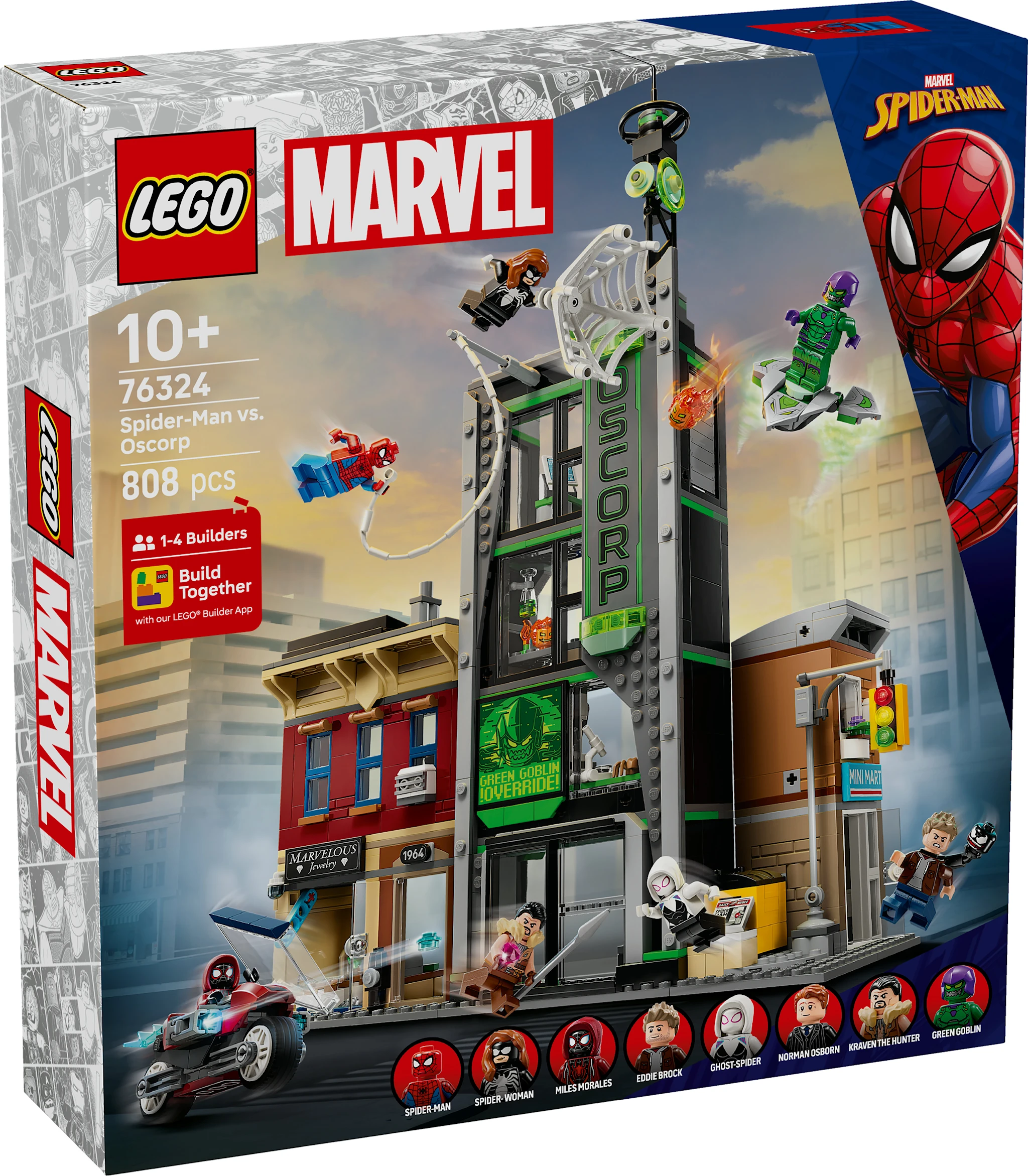 Produktbild för Spider-Man mot Oscorp LEGO® Super Heroes (76324)