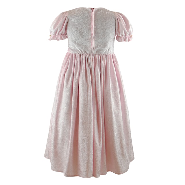 Produktbild 4 för Prinsessklänning Maskerad Rosa Sammet 122-128 cm Den Goda Fen