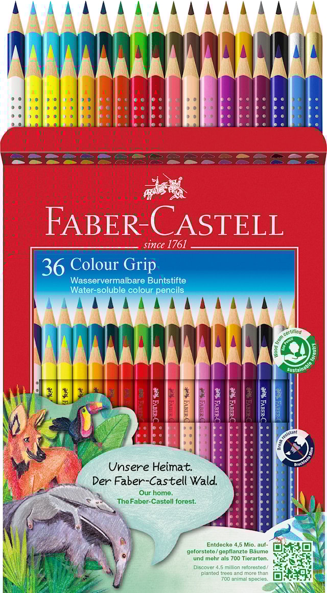 Produktbilde 3 for Fargeblyant Grip Color - 36 penner Faber-Castell