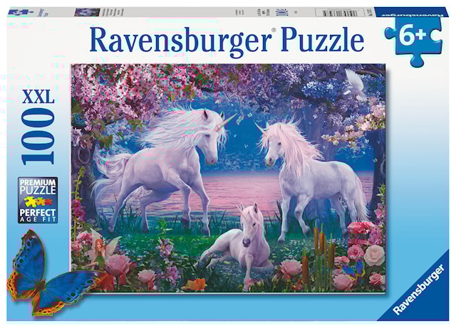 Produktbild 1 för Unicorns Pussel 100 bitar Ravensburger