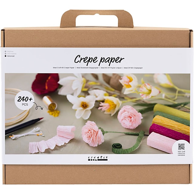 Produktbild 1 för DIY Kit Kräppapper Kräppblommor