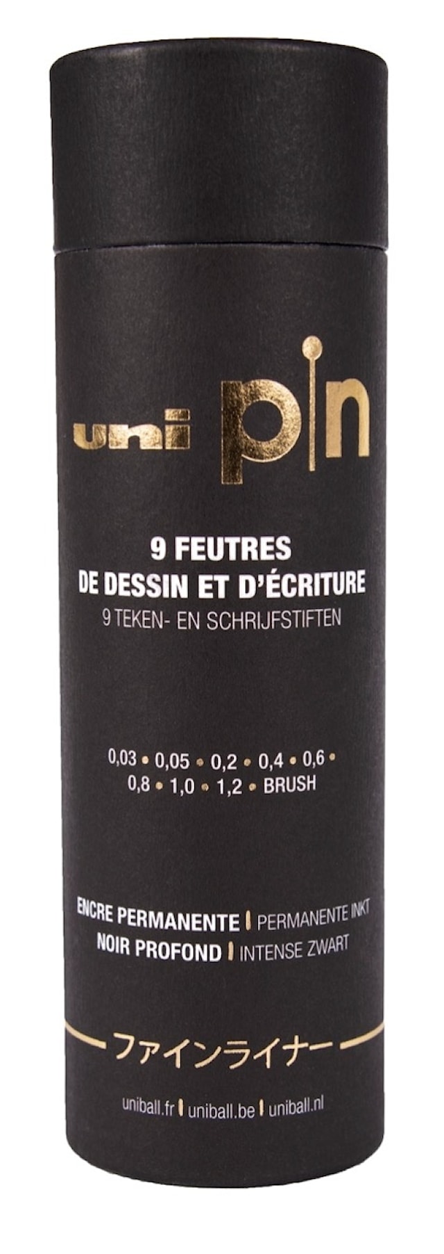 Fineliner Uni Pin - the Tube 9-p, Uni-Ball
