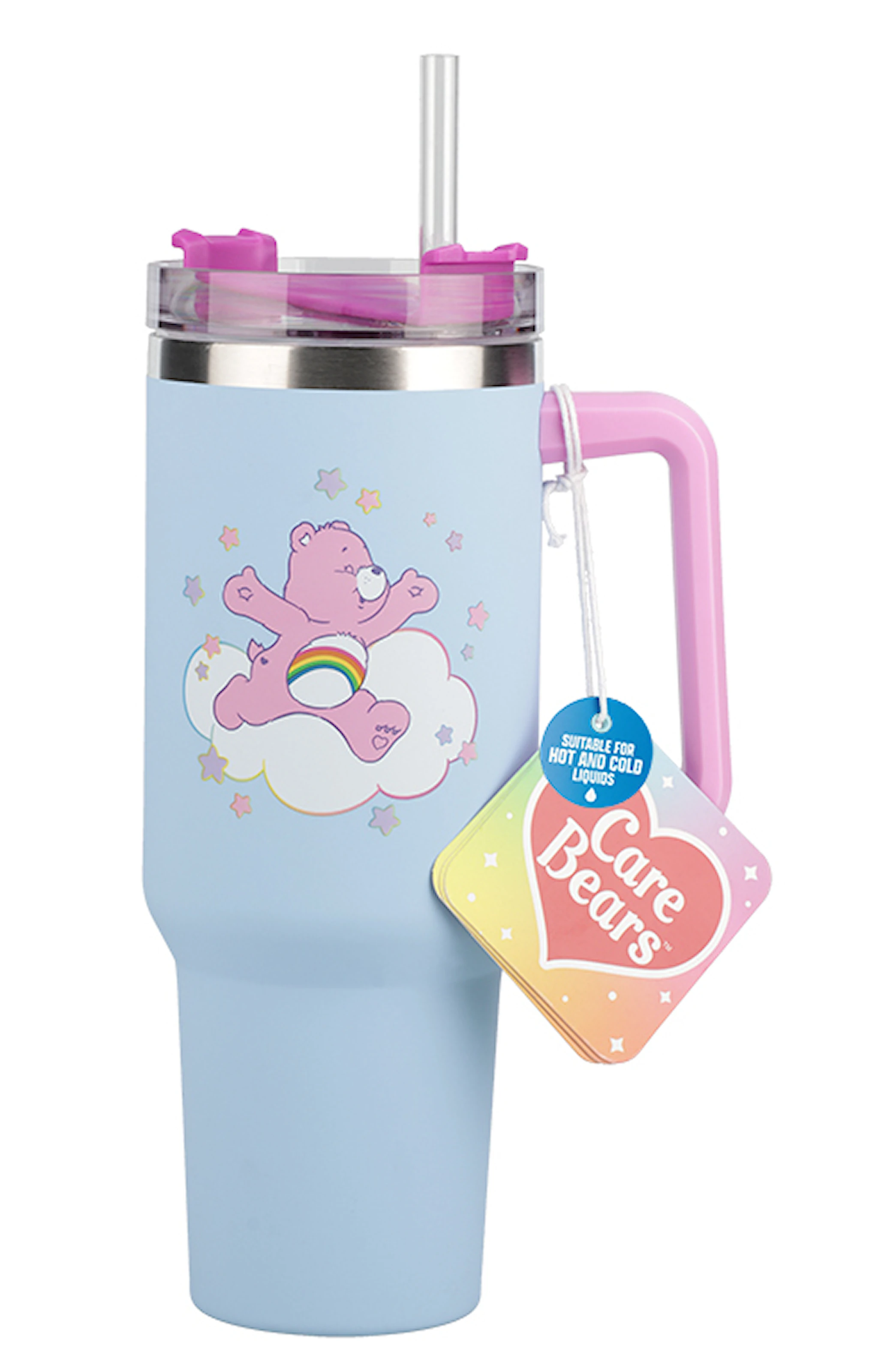 Produktbilde for Care Bears 1200 ml Isolert Kopp med Sugerør, Paladone
