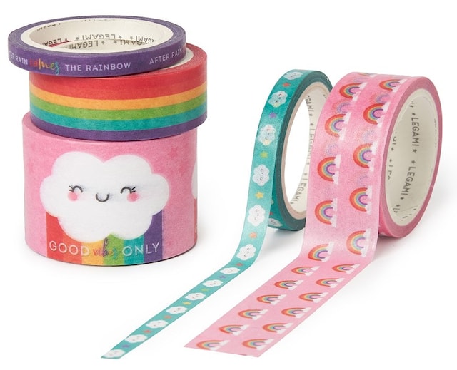 Tuotekuva 1 - Washiteippi Rainbow 5-pack Tape by Tape Legami