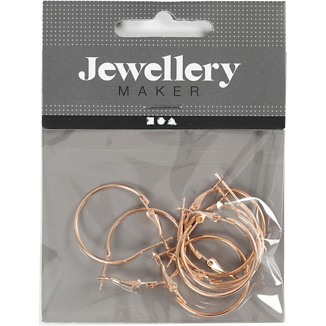 Produktbild 2 för Örhängen förgylld 25 mm 8-pack