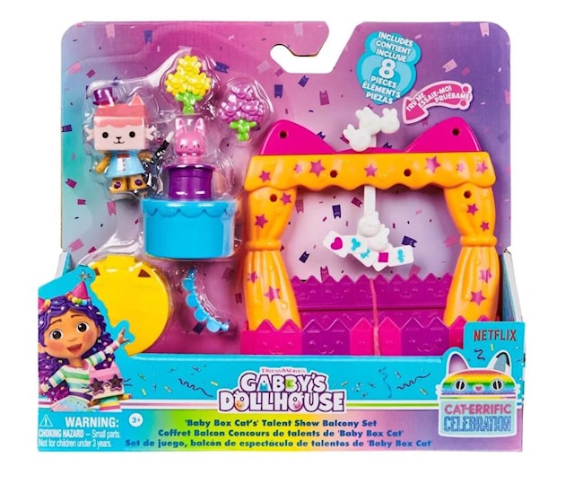 Produktbilde 4 for Gabby's Dollhouse Balcony Baby Box lekesett