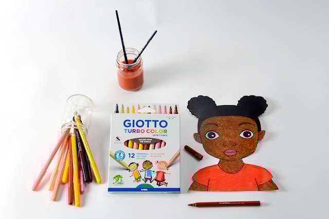 Tuotekuva 3 - Giotto Turbo Color Skintones  -tussit, 12 kpl